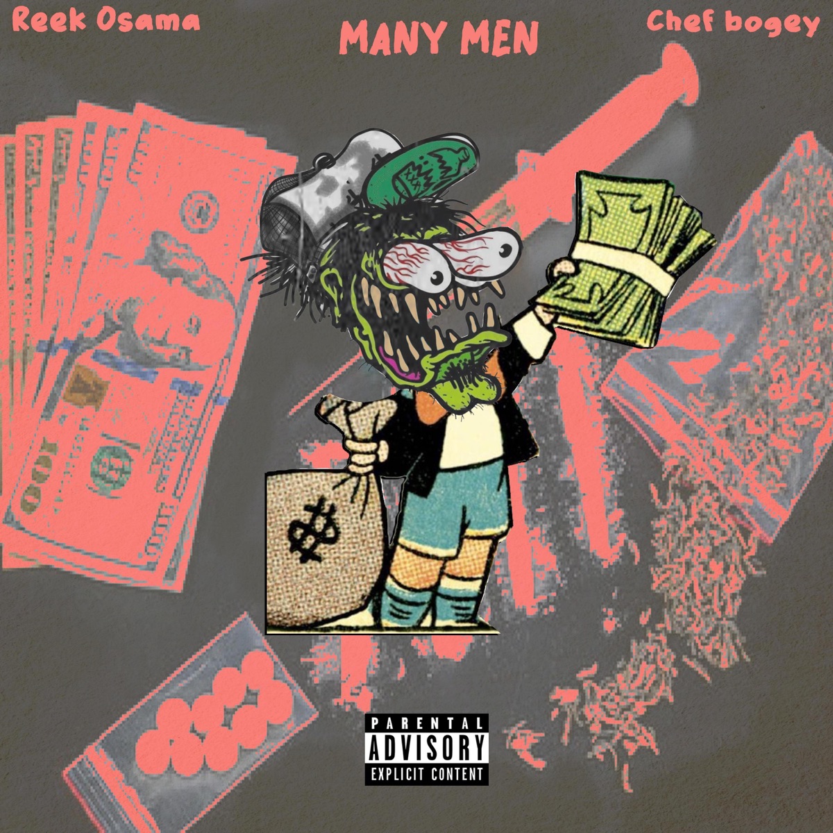 Many Men - Single by Chef Bogey & Reek Osama album cover