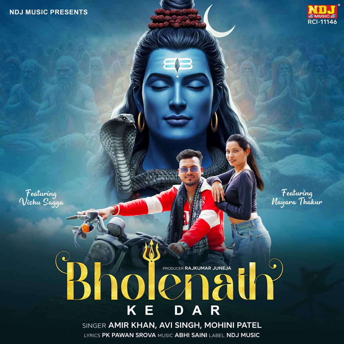 Bholenath Ke Dar (feat. Vishu Sagga & Nayara Thakur) - Single by Amir Khan, Avi Singh & Mohini Patel album cover