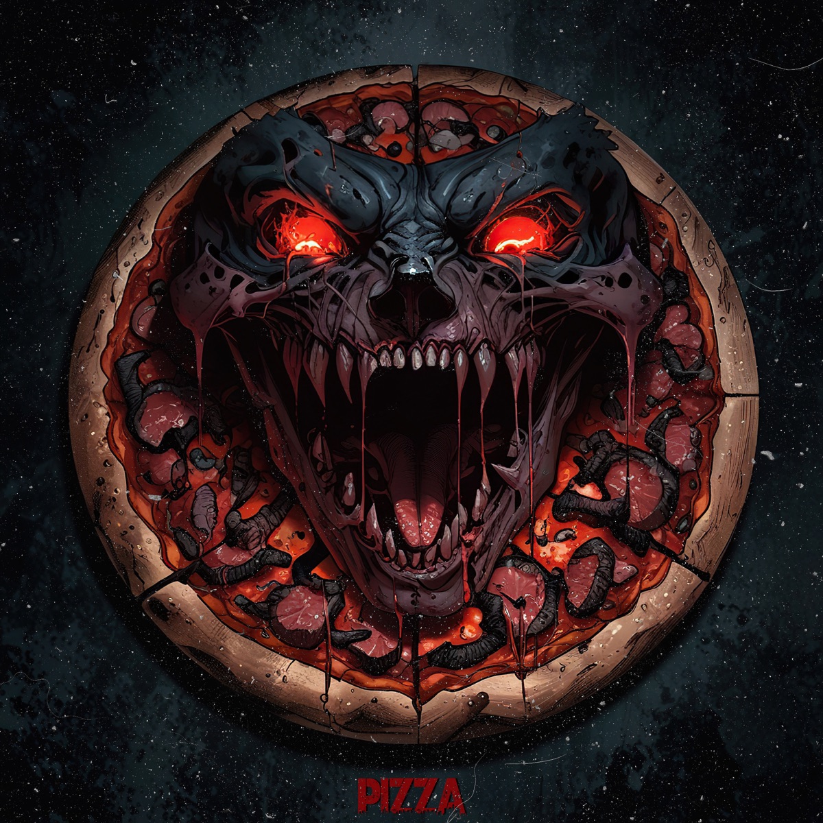 Pizza (feat. GASOLINE ERA) - Single by Lakky Ninja album cover