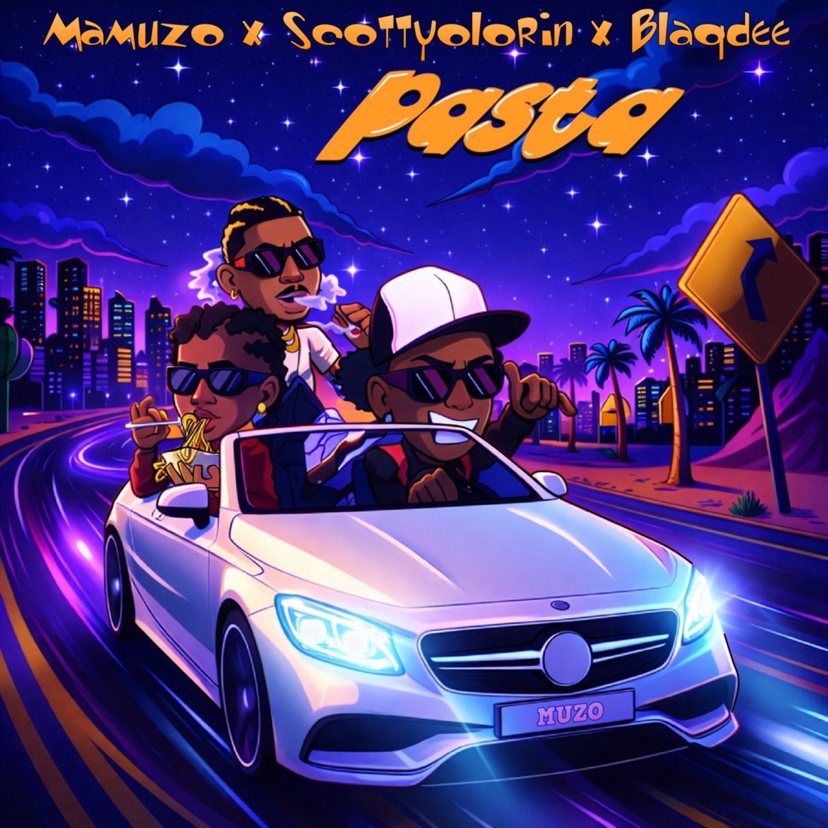 Pasta (feat. scottyolorin, Blaqdee) - Single by Mamuzo album cover