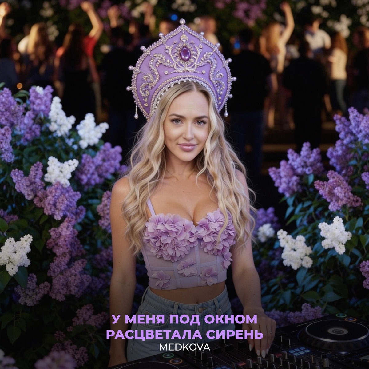 У меня под окном расцветала сирень - Single by Medkova album cover