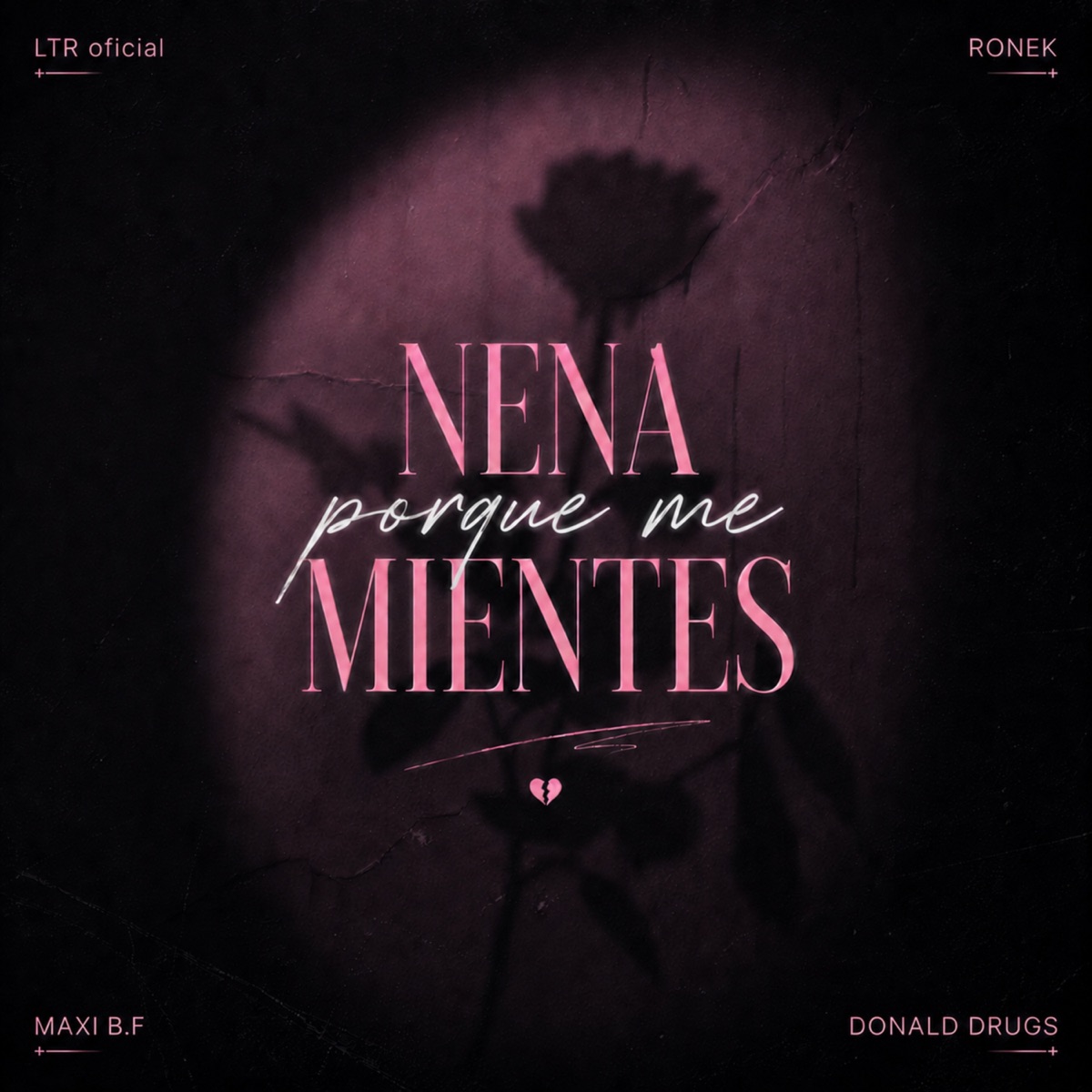 Nena porque me Mientes - Single by LTR oficial, Ronek, Maxi B.F & Donald Drugs album cover