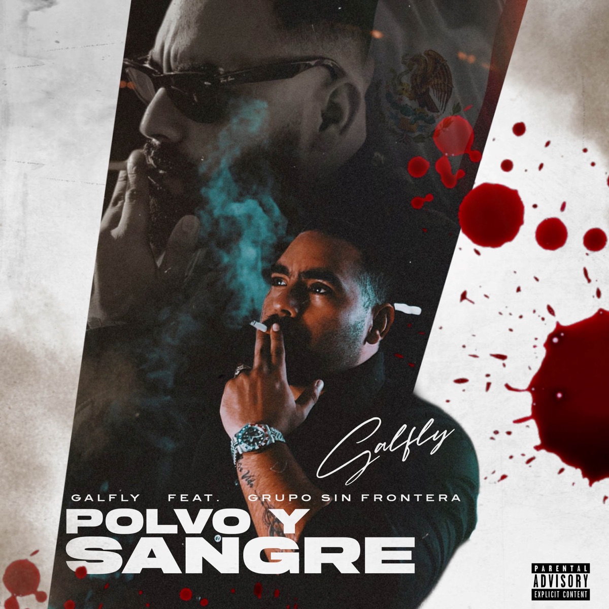 Polvo y sangre - Single by Dj Galfly & Grupo Sin Frontera album cover