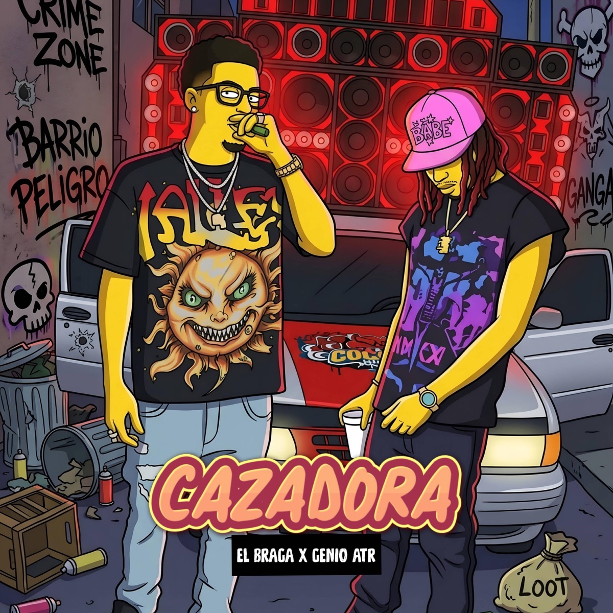 Cazadora (feat. Genio Atr) - Single by El Braga album cover