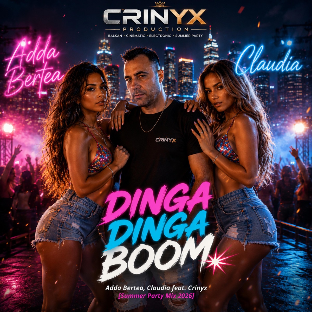 Dinga Dinga Boom (feat. Claudia & Adda B.) - Single by Crinyx album cover