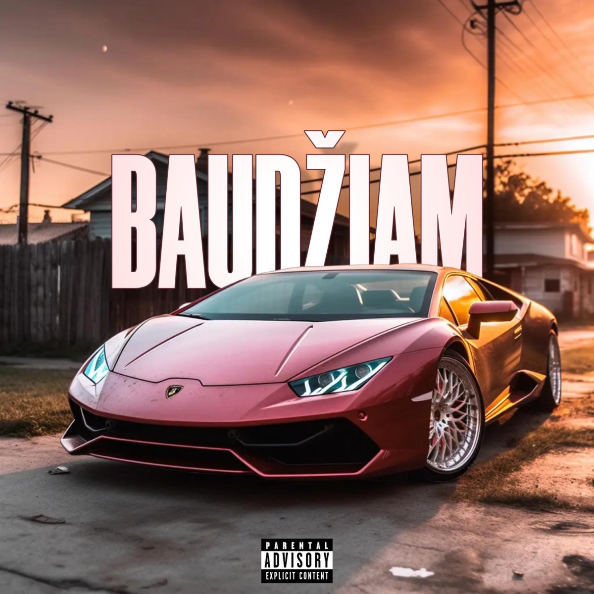 BAUDŽIAM (feat. ADIS & M3NVICE) - Single by LIL DUNDULIS album cover