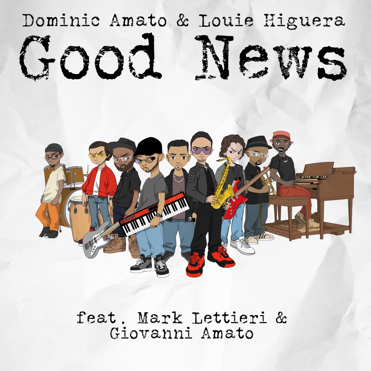 Good News (feat. Mark Lettieri & Giovanni Amato) - Single by Dominic Amato & Louie Higuera album cover