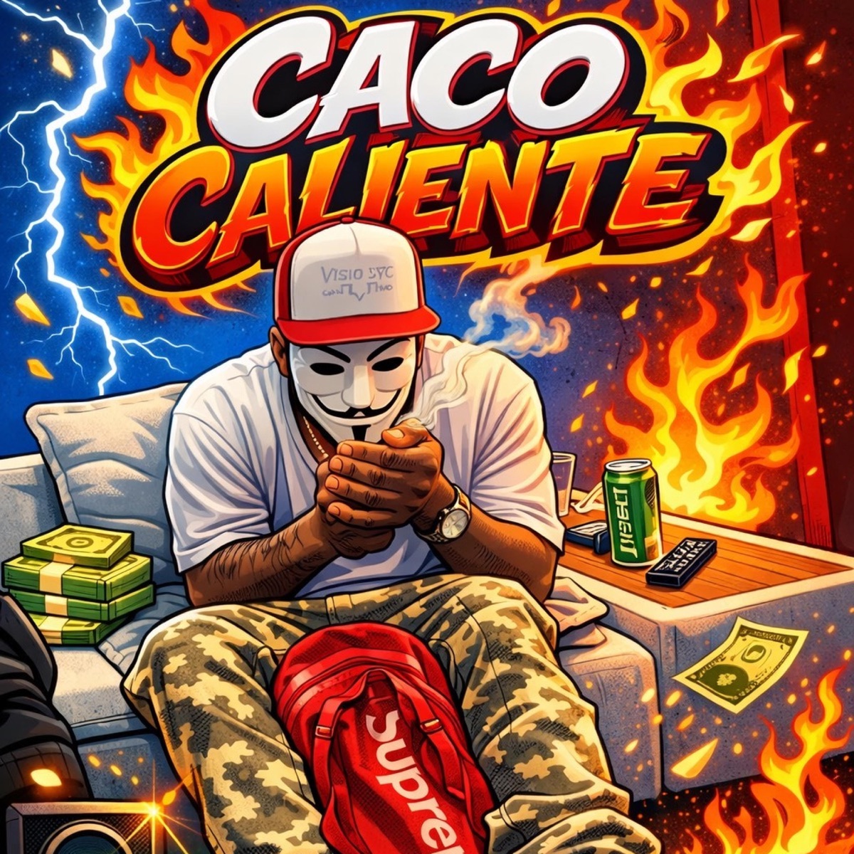 Caco caliente (feat. Vendeta & Yoanmusik) - Single by KINGVISION album cover
