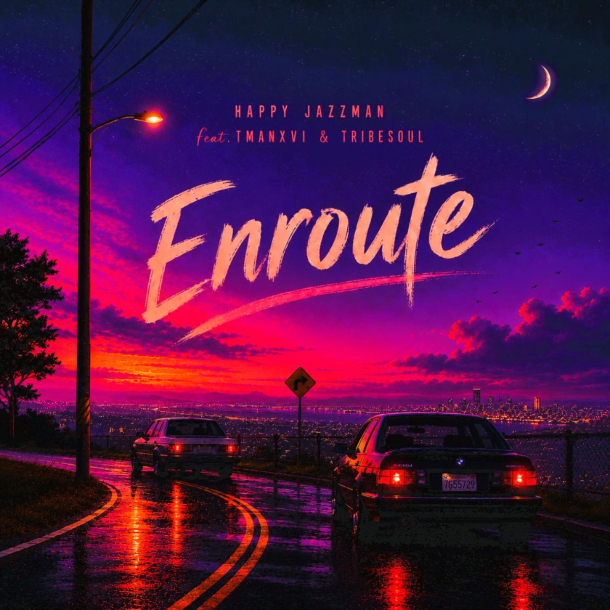 Enroute (feat. Tmanxvi & TribeSoul) - Single by Happy Jazzman album cover