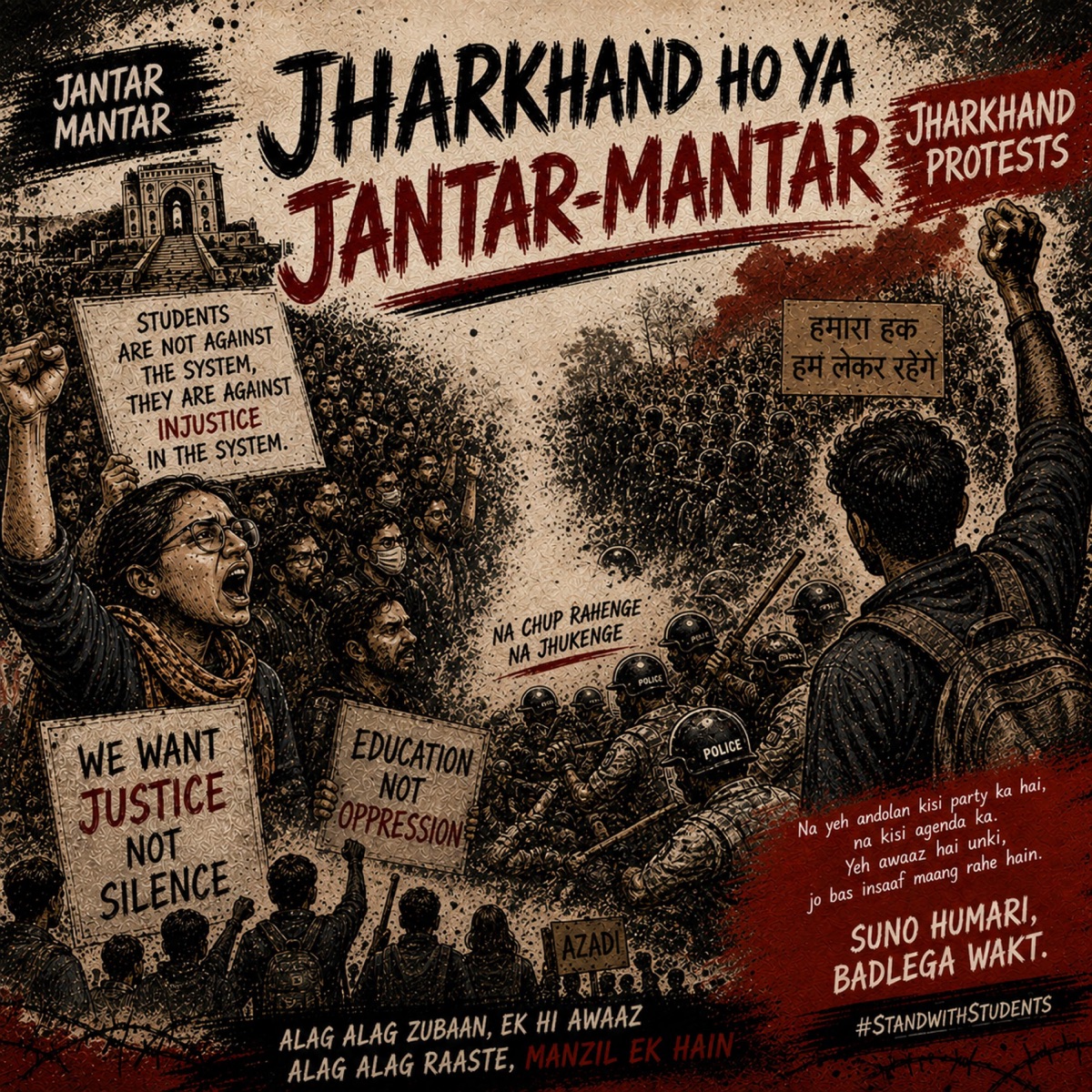 Jharkhand Ho Ya Jantar-Mantar - Single by Anurag Kabra album cover