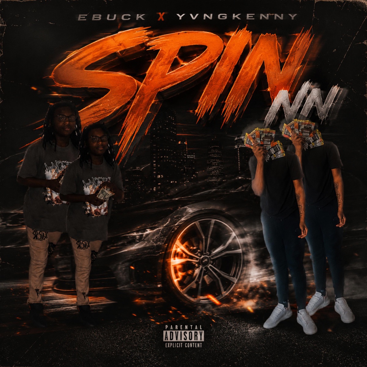 Spin (feat. EBUCK) - Single by Yvngkenny album cover