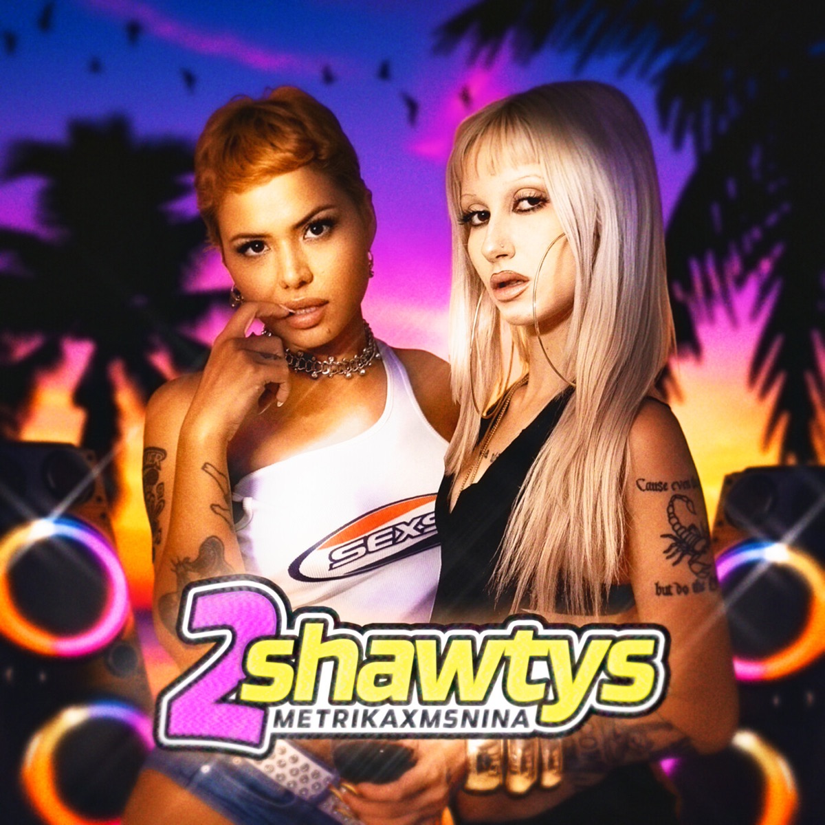 2 SHAWTYS - Single by Metrika, Ms Nina & D.Basto album cover