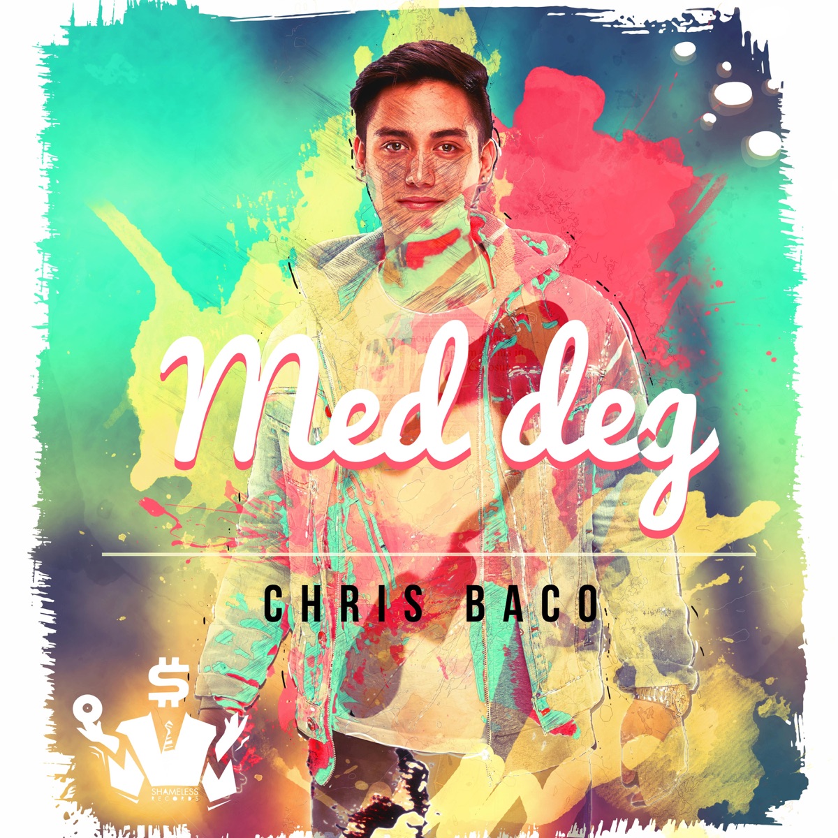 Med deg - Single by Chris Baco album cover