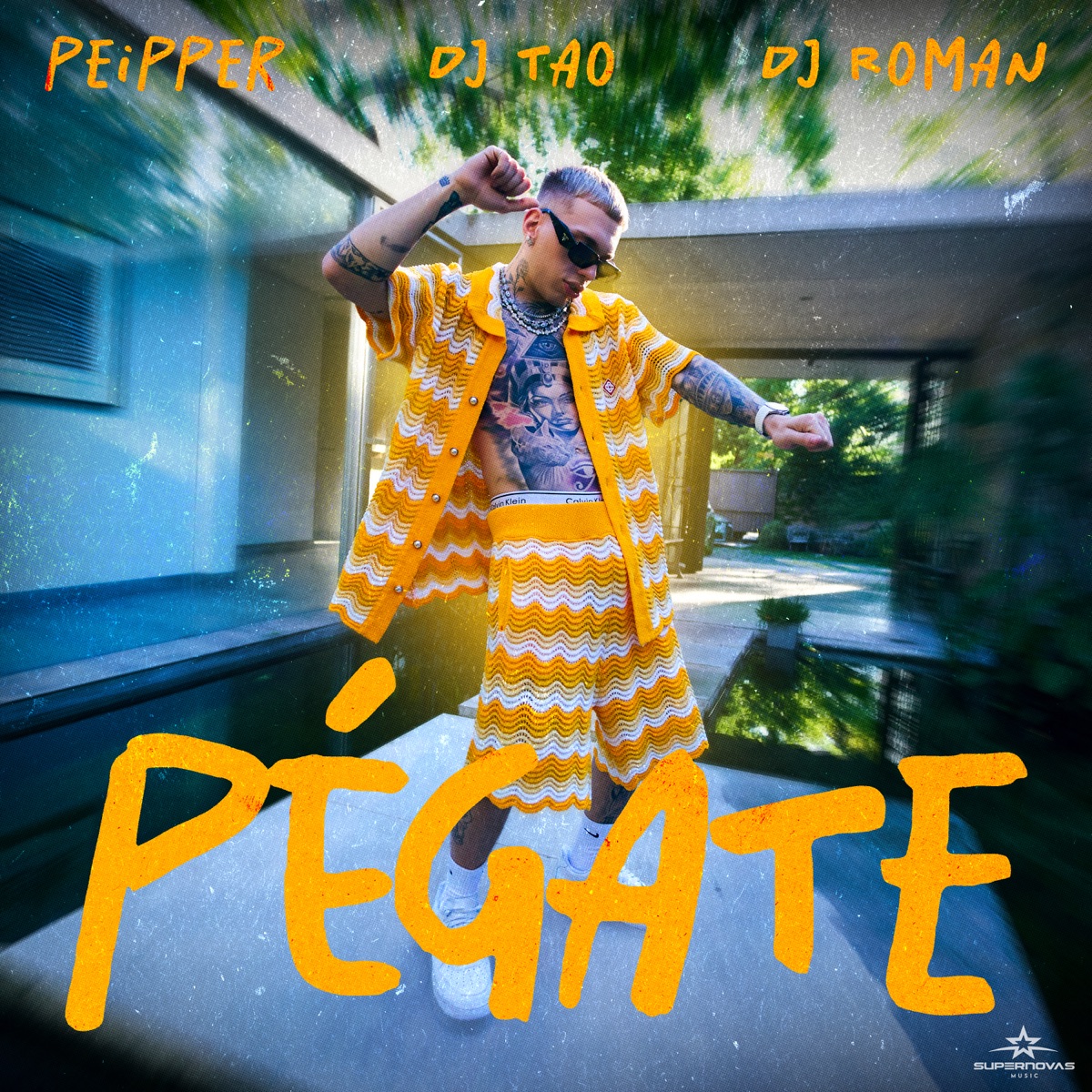 PÉGATE - Single by Peipper, DJ Tao & DJ Roman album cover