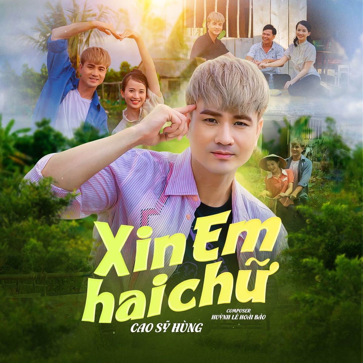 Xin Em Hai Chữ - Single by Cao Sy Hung album cover