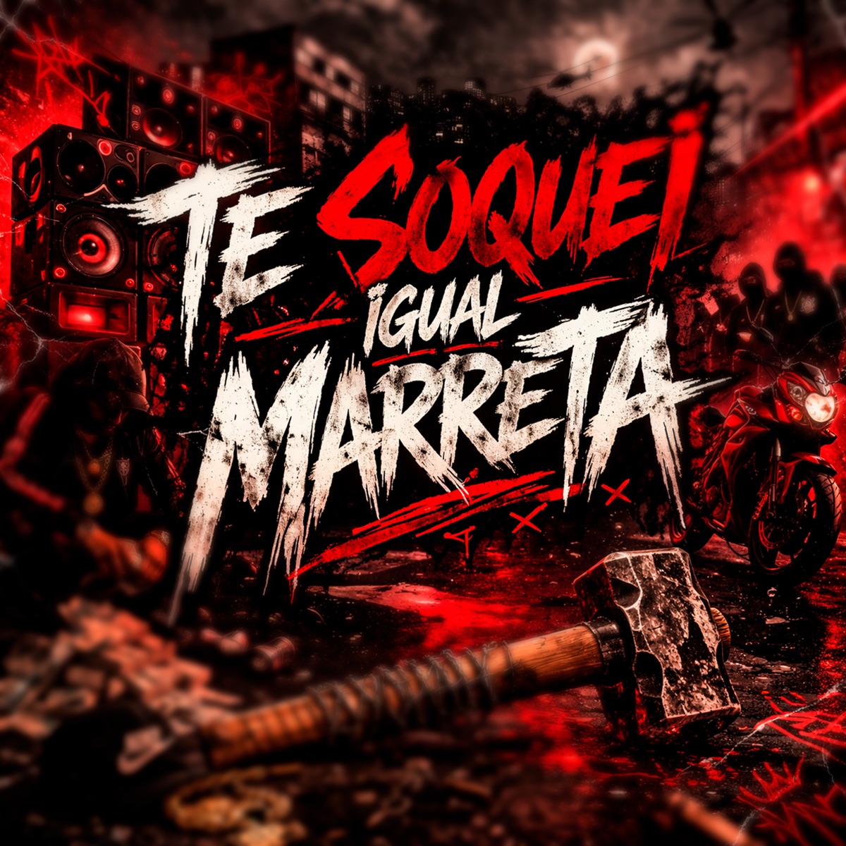 Te Soquei Igual Marreta - Single by Dj Gugu, Dj Peri & Mc Dobella album cover