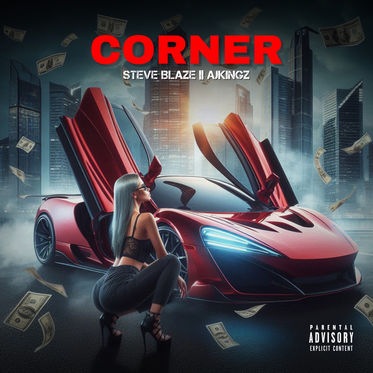 Corner (feat. AJKINGZ) - Single by Steve Blaze album cover