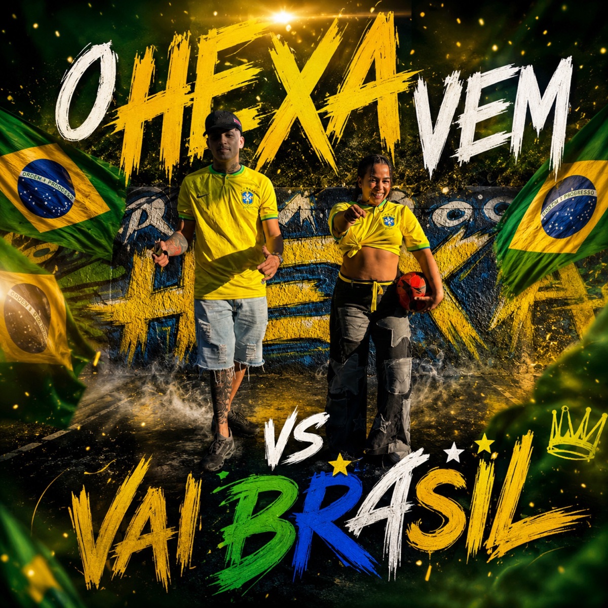 O Hexa Vem Vs Vai Brasil - Single by Max Viola No Beat, MC Allanzinho Do Grau & MC RIELLY album cover