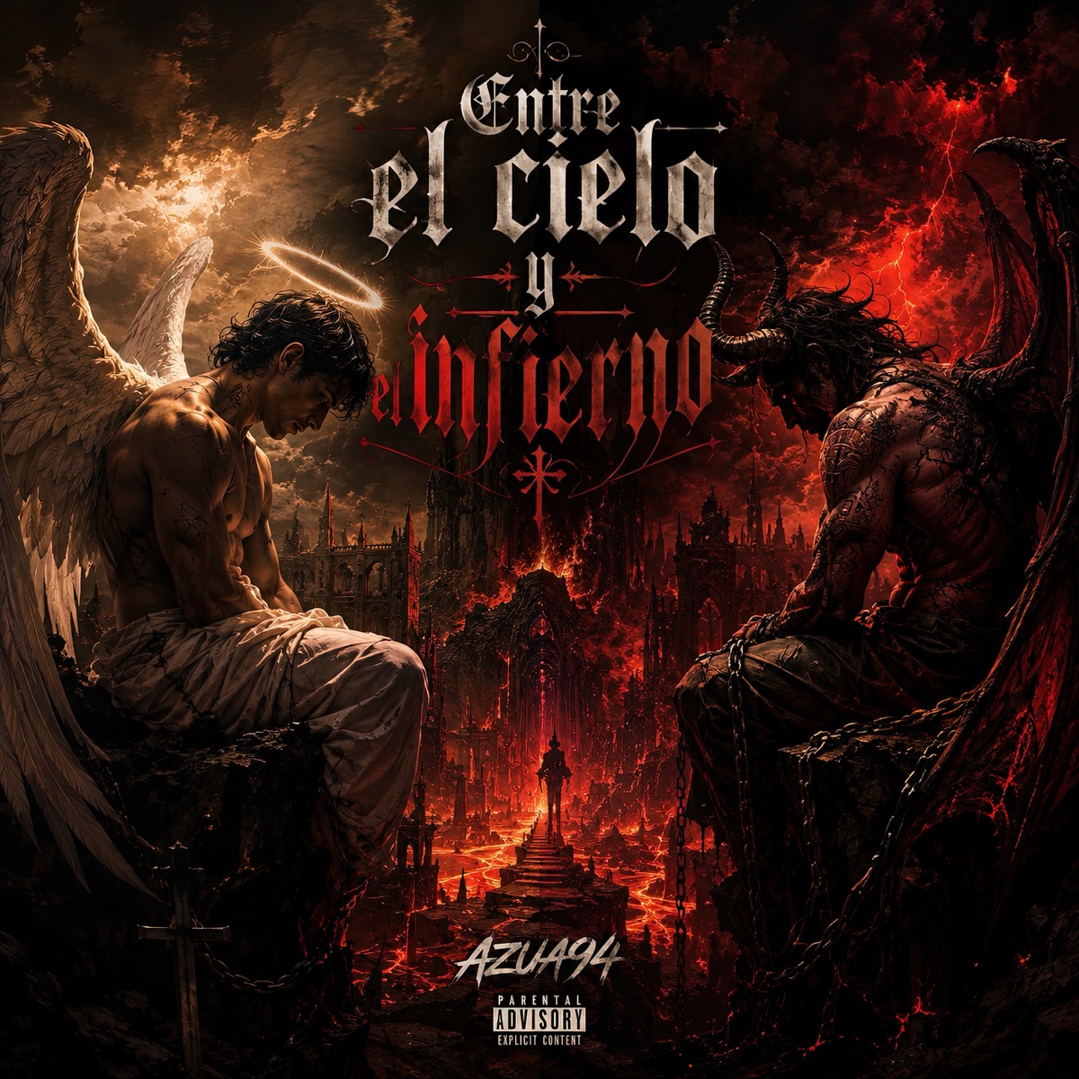 Entre el Cielo y el Infierno - Single by Azua94 album cover
