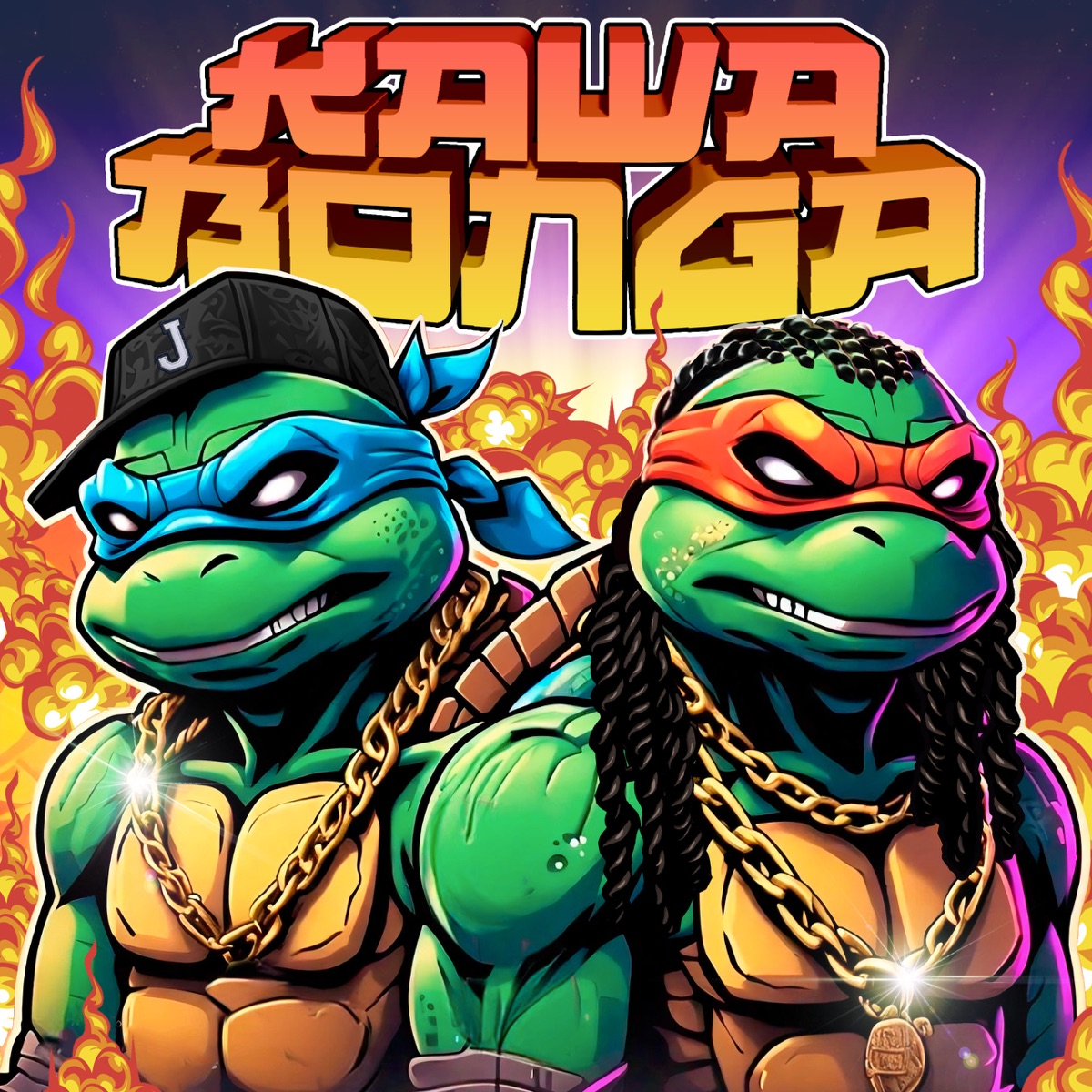 KAWABONGA - Single by BOUNCEBACK, Joshvatunes & Los Bandidioses album cover