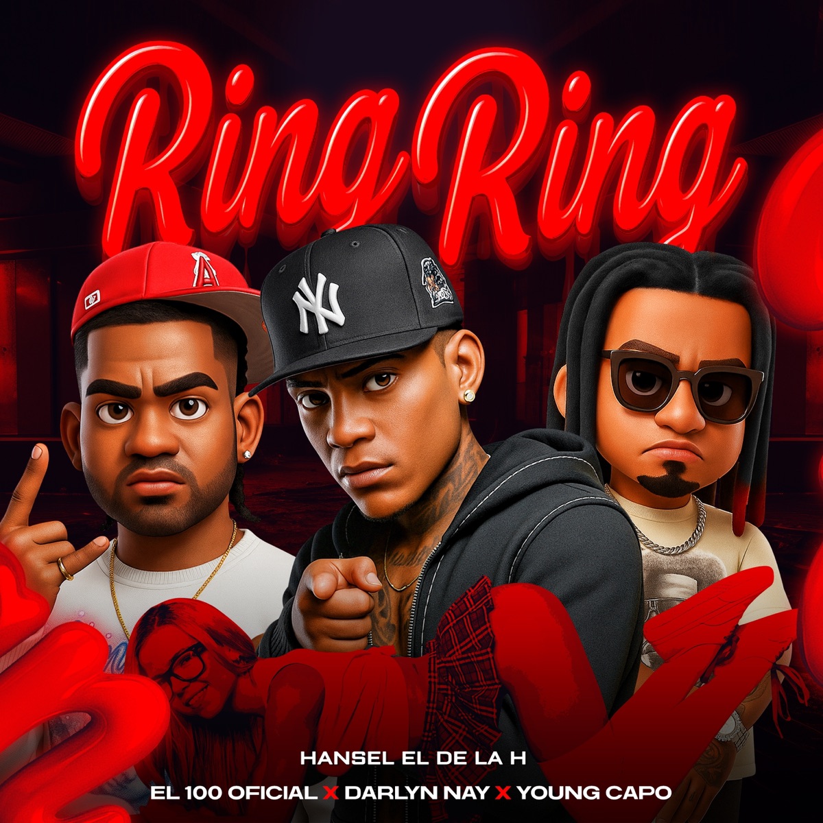 Ring Ring - Single by Darlyn Nay, Hansel El De La H, Young Capo & El 100 Oficial album cover