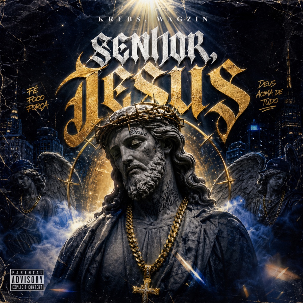 Krebs, Wagzin, É O Flecha - Senhor, Jesus - Single by É O Flecha, Wagzin & Krebs album cover