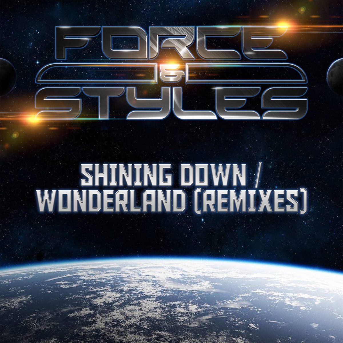 Shining Down / Wonderland (Remixes) - Single by Force & Styles, Darren Styles & Force album cover