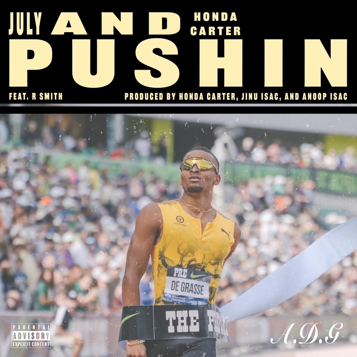 Pushin (feat. R. Smith) [Single Version] - Single by Honda Carter & July album cover