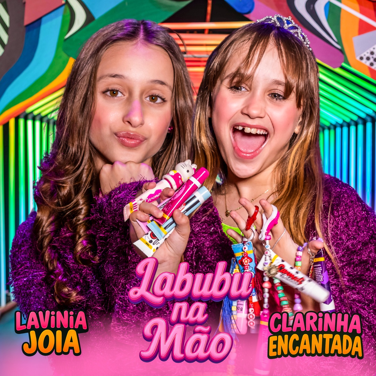 Labubu na Mão - Single by Lavinia Joia & Clarinha Encantada album cover