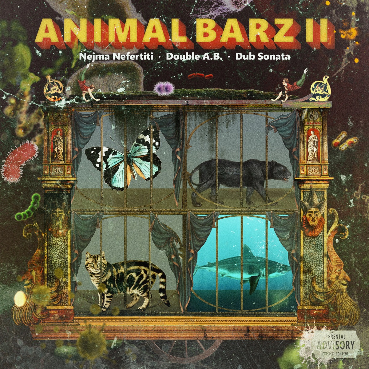 Animal Barz II - EP by Nejma Nefertiti, Double A.B. & Dub Sonata album cover