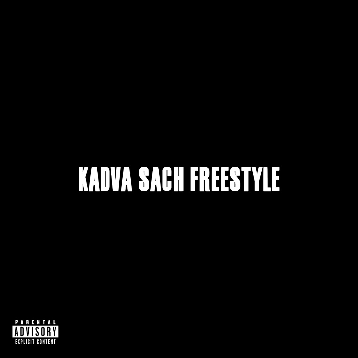Kadva Sach Freestyle - Single by Kinari album cover