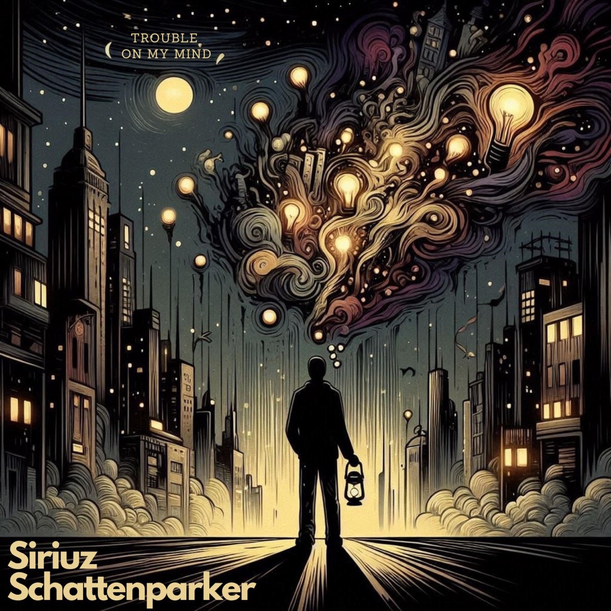 Trouble on my Mind (feat. Schattenparker) - Single by Siriuz album cover