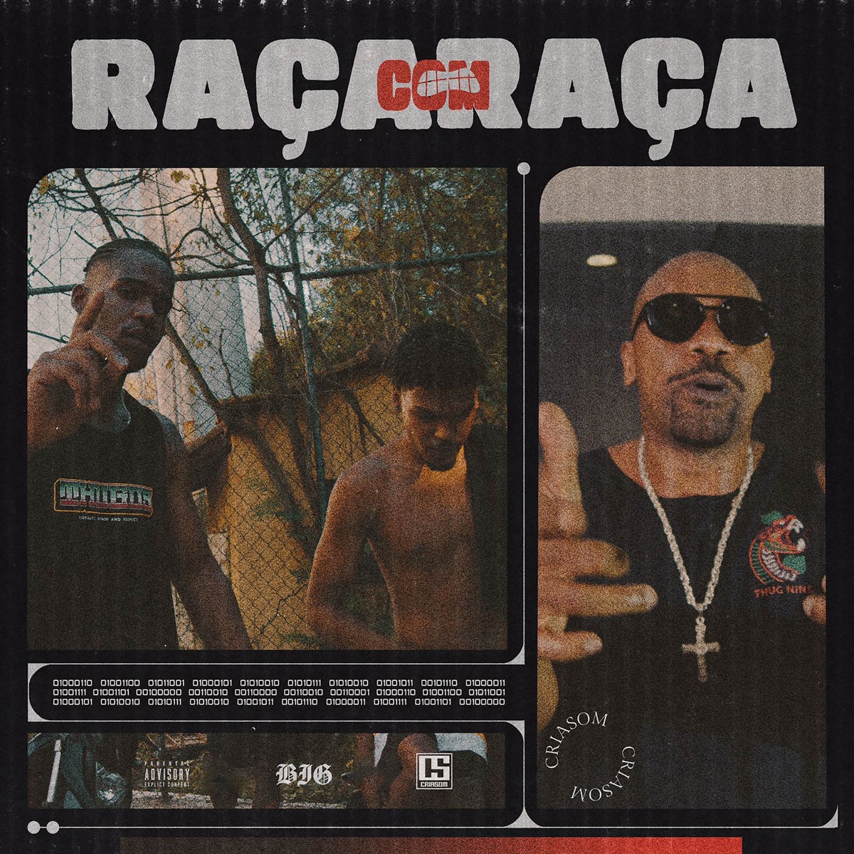 Raça com Raça (feat. Beat do Ávila & Pedro Apoema) - Single by Big Bllakk, MV Bill & Bragadok album cover