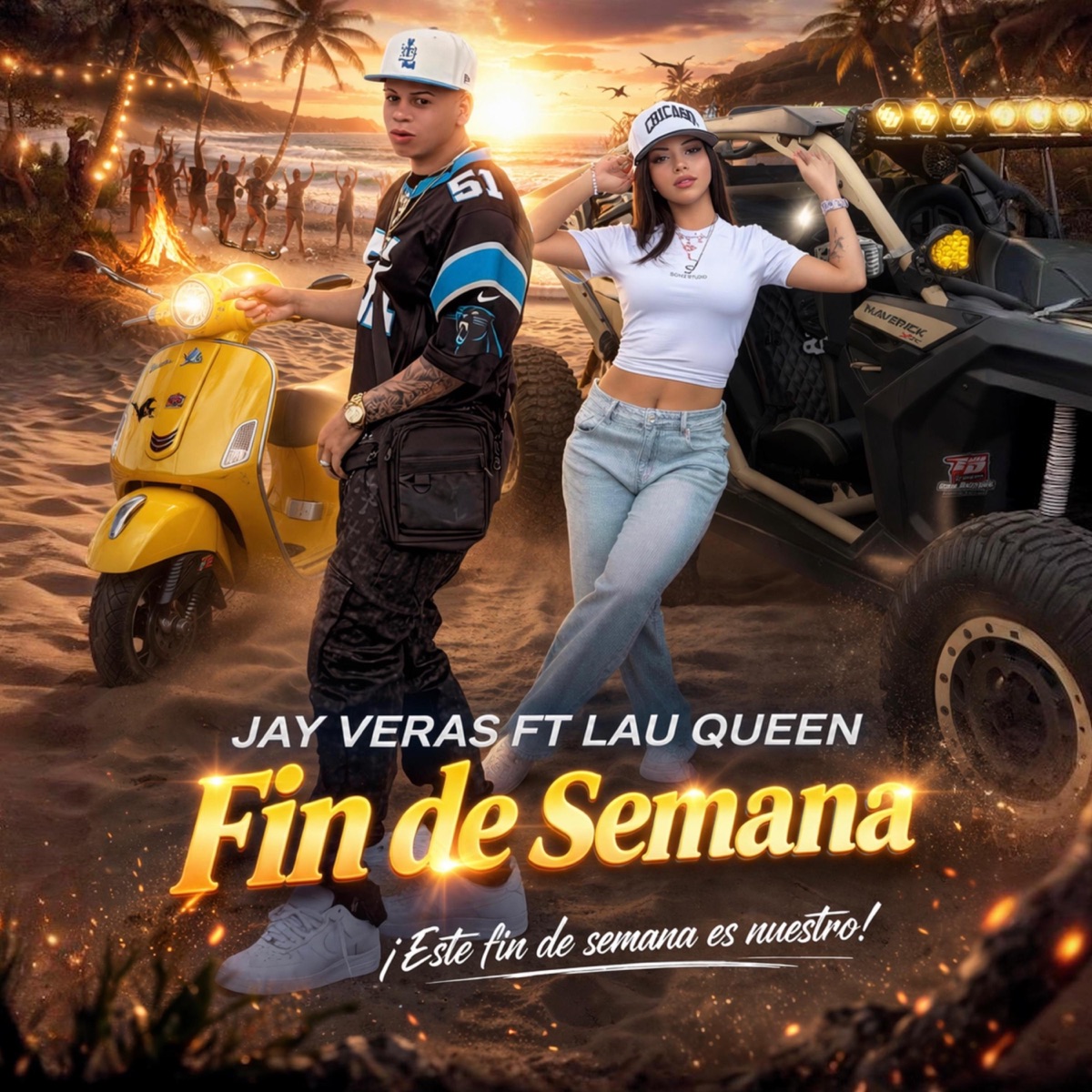 Fin de semana (feat. Lau Queen) - Single by Jay Veras album cover