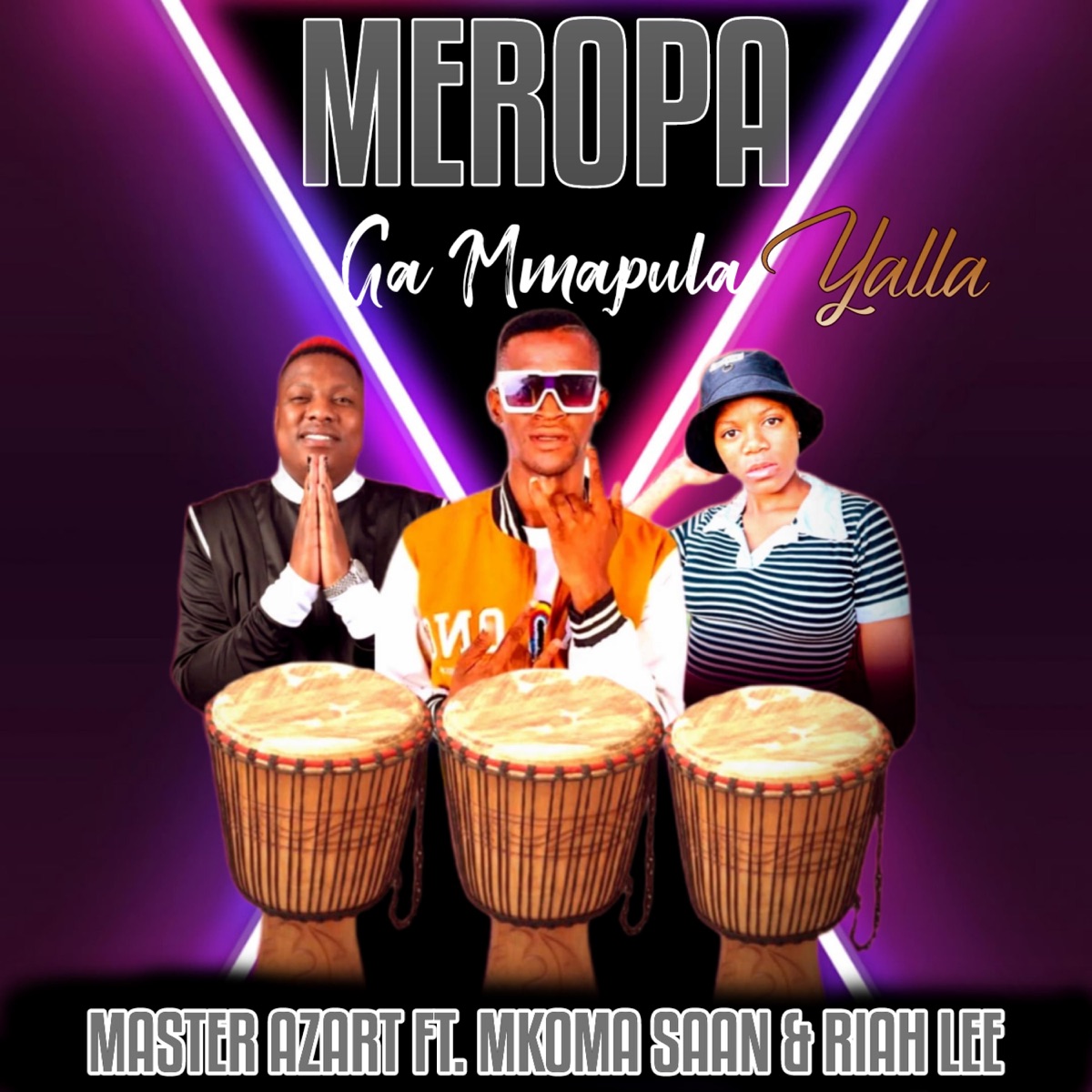 Meropa Yalla Ga Mmapula (feat. Mkoma Saan & Riah Lee) - Single by Master Azart album cover