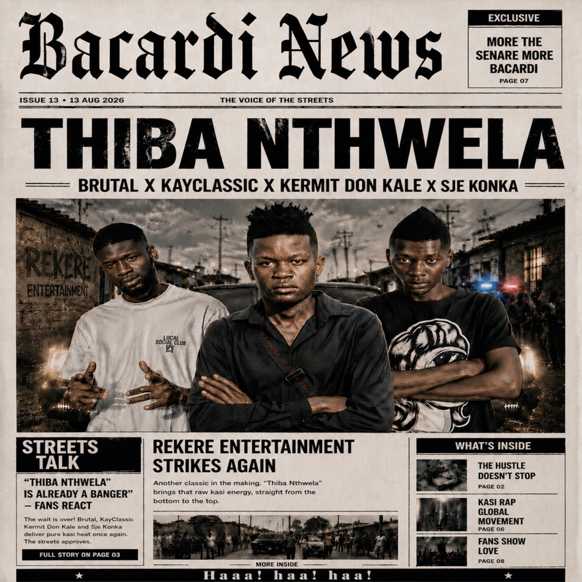 Thiba Nthwela - Single by Brutal, Kayclassic, Kermit Don Kale & Sje Konka album cover