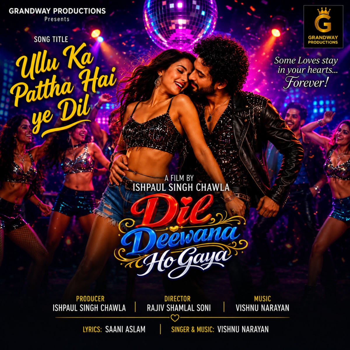 Ullu Ka Pattha Hai Ye Dil (From "Dil Diwana Ho Gaya") - Single by Vishnu Narayan & Sani Aslam album cover