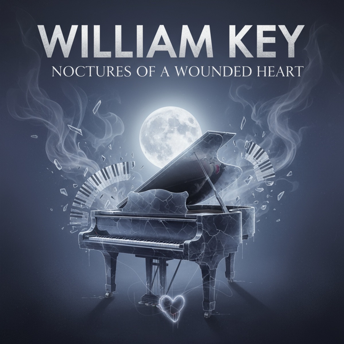 Nocturnes of a Wounded Heart - EP by William Key album cover