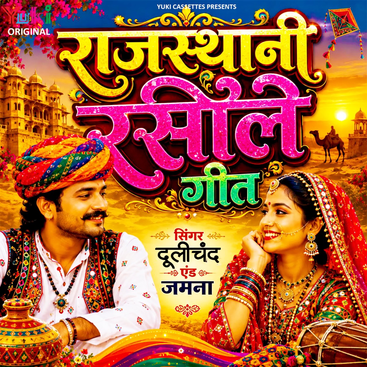 Rajasthani Raseele Geet by Dulichand & Jamna album cover