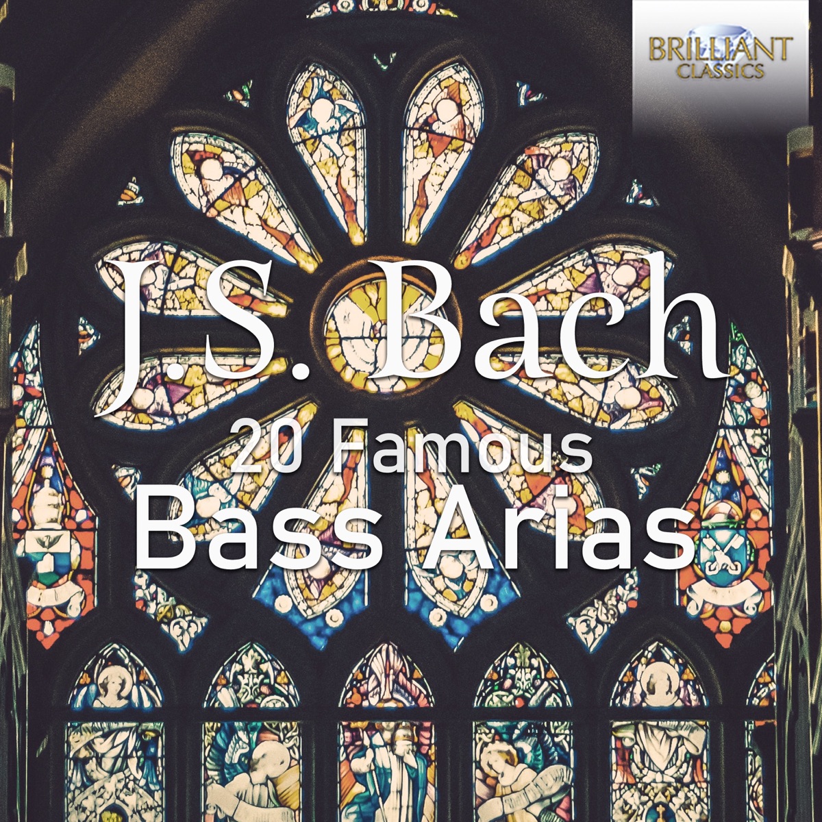 J.S. Bach: 20 Famous Bass Arias by Bas Ramselaar, Netherlands Bach Collegium, Pieter Jan Leusink, Ruth Holton, Hallenser Madrigalisten, Virtuosi Saxoniae, Andreas Scheibner, Günther Leib, Gewandhausorchester Leipzig, Rudolf Mauersberger & Erhard Mauersberger album cover