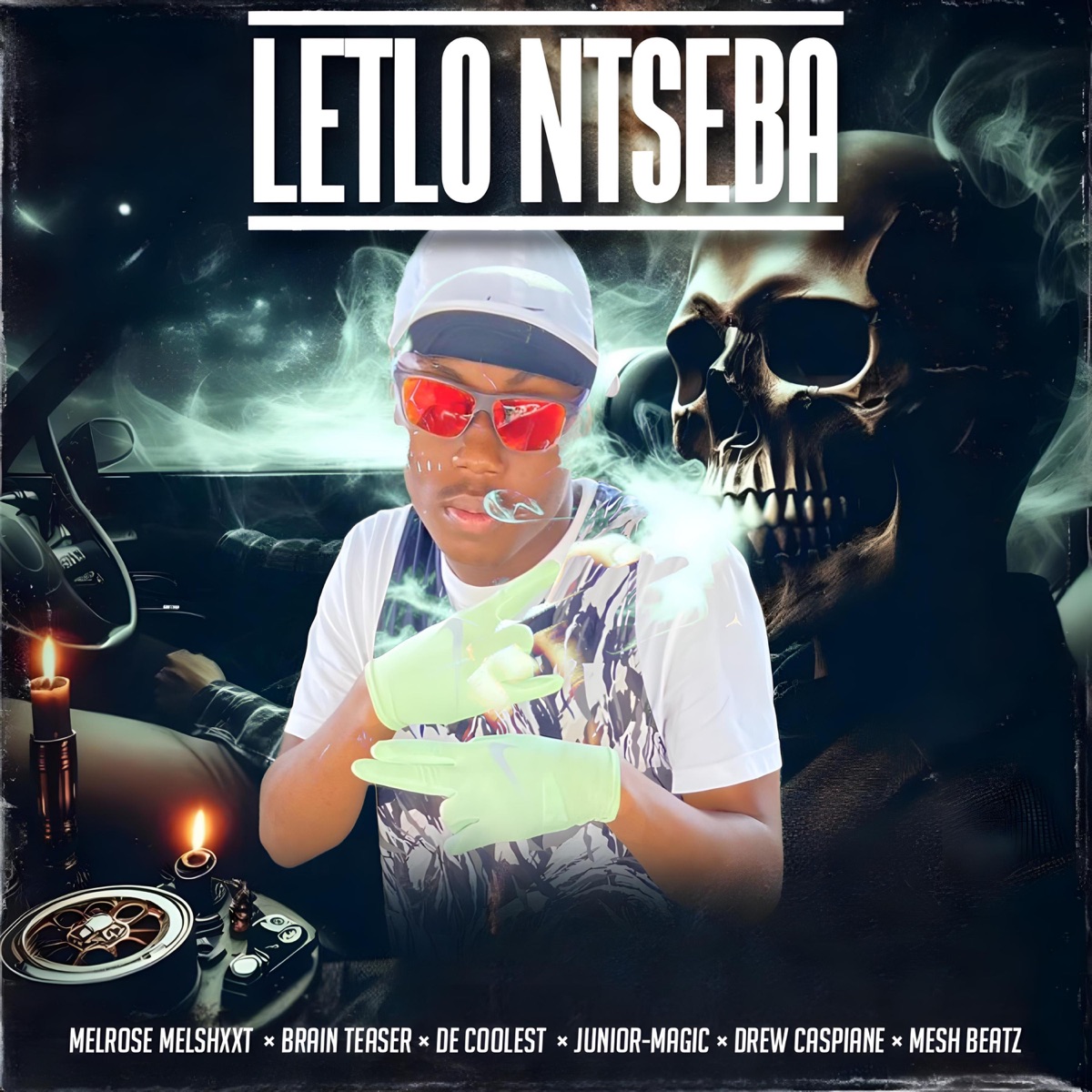 LETLO NTSEBA (feat. BRAIN TEASER, JUNİOR-MAGIC, DREW CASPIANE, MESH BEATZ & DE-COOLEST) - Single by MELROSE MELSHXXT album cover
