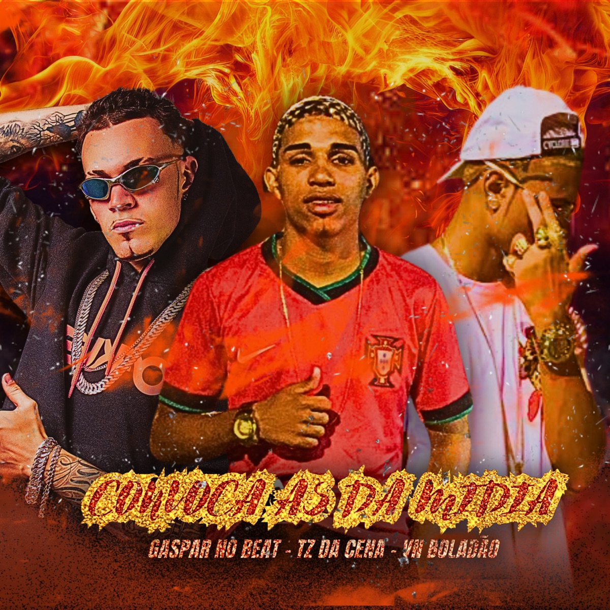 Convoca Só as da Midia - Single by gaspar no beat, Tz Da Cena & Vn Boladão album cover