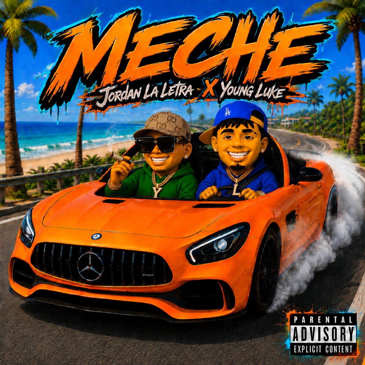 MECHE - Single by JordanLaLetra & Young Luke album cover