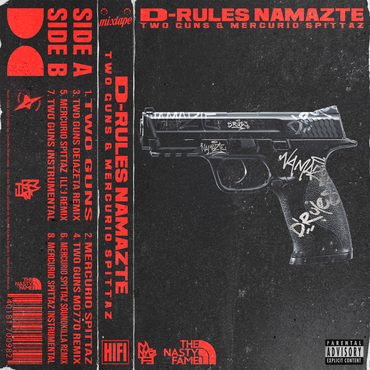Two Guns & Mercurio Spittaz - EP by D-Rules & Namazte album cover