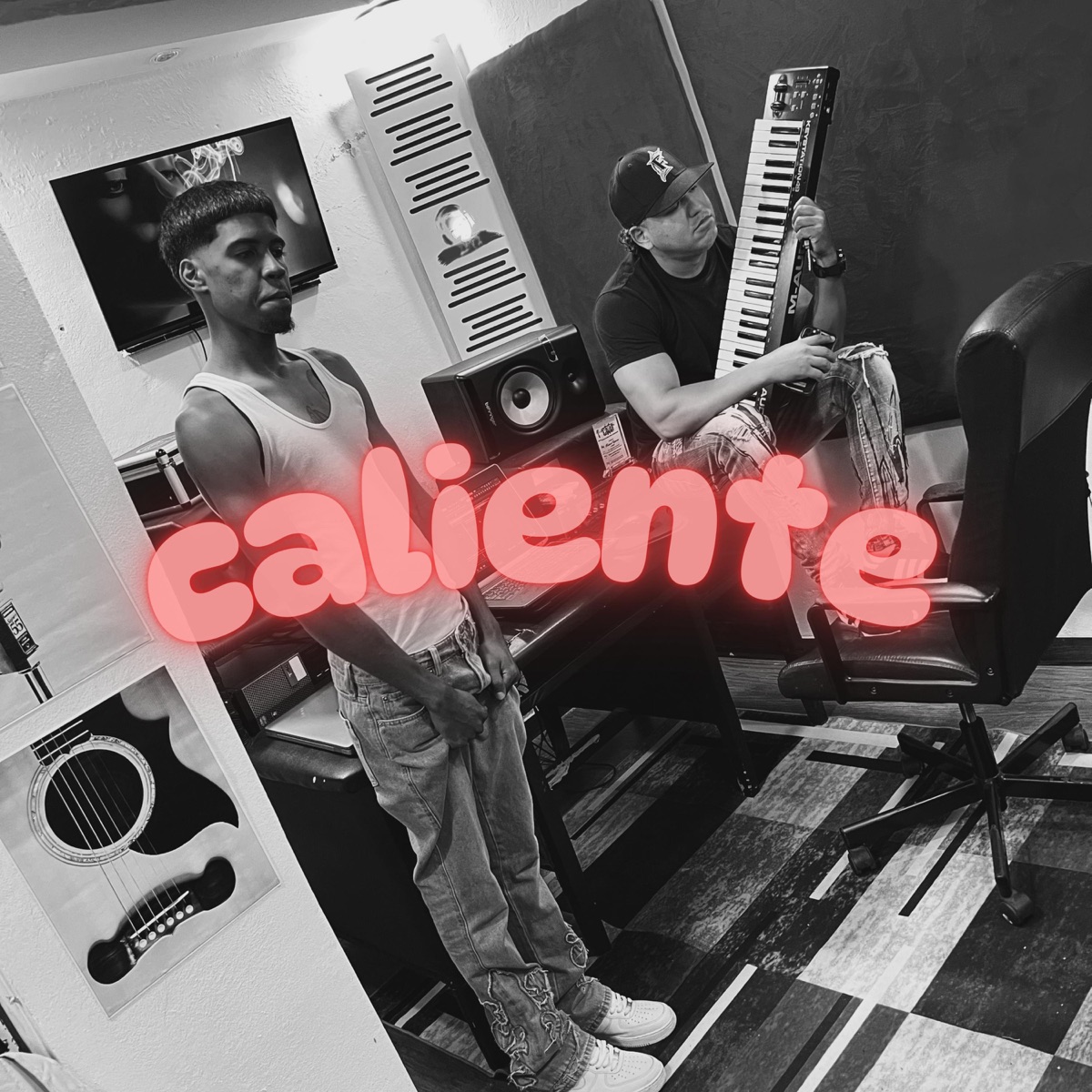 caliente (feat. Lil Jordan De Cancha A Cancha & A2Beat) - Single by almirantero music album cover