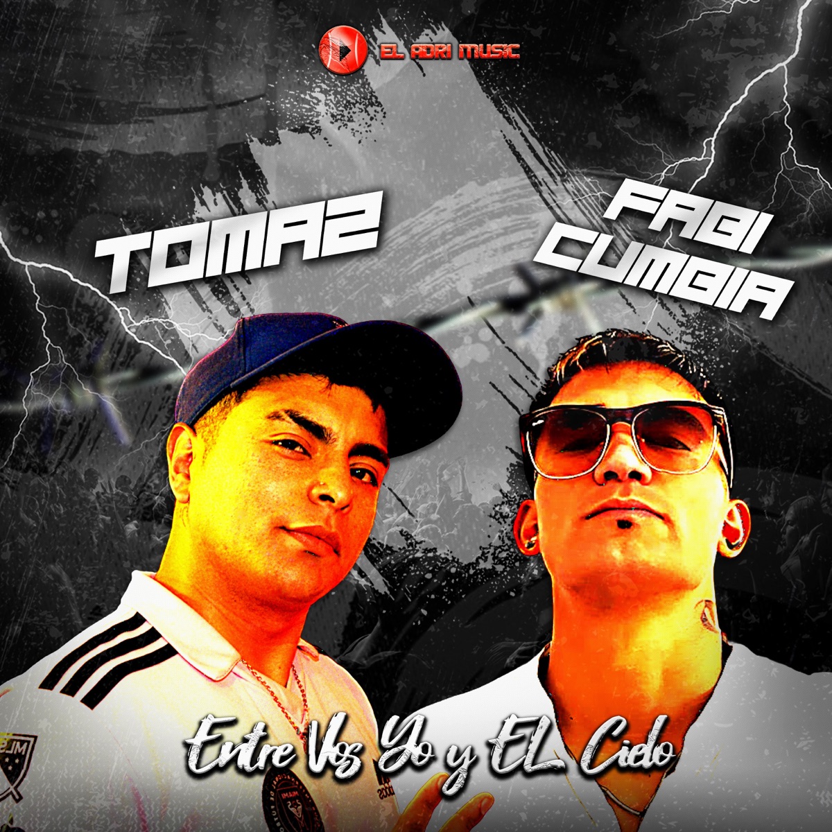 Entre vos, yo y el cielo - Single by Toma 2, Fabi Cumbia & El Adri Music album cover