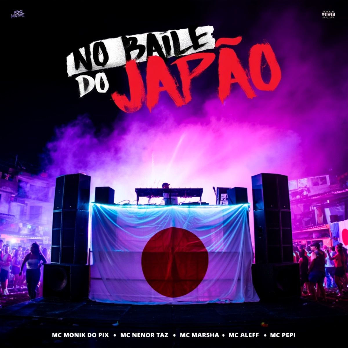 No Baile do Japão - Single by Mc Monik do pix, Mc Menor Taz, MC Marsha & Mc Aleff album cover