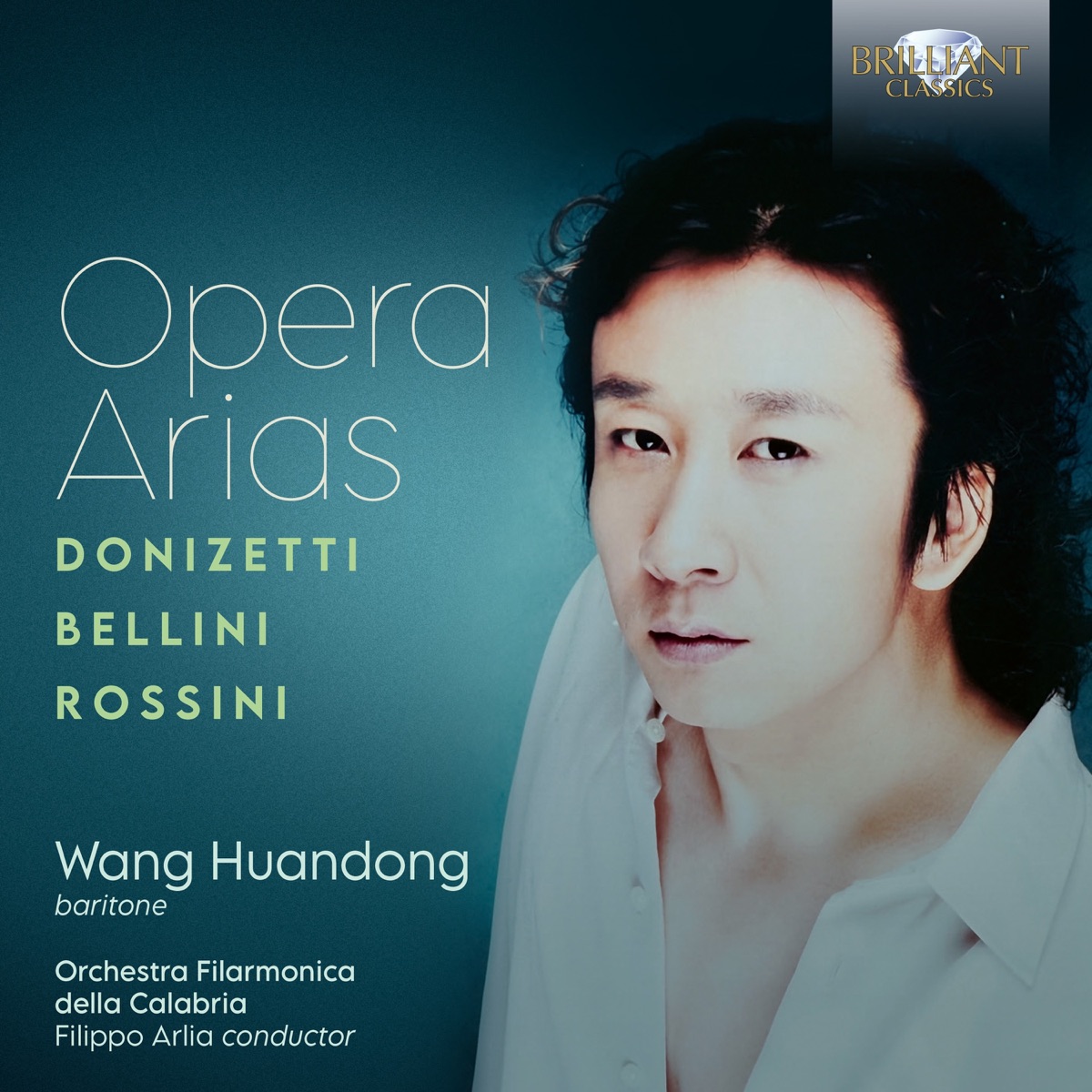 Opera Arias: Donizetti, Bellini, Rossini by Wang Huandong, Filippo Arlia & Orchestra Filarmonica della Calabria album cover