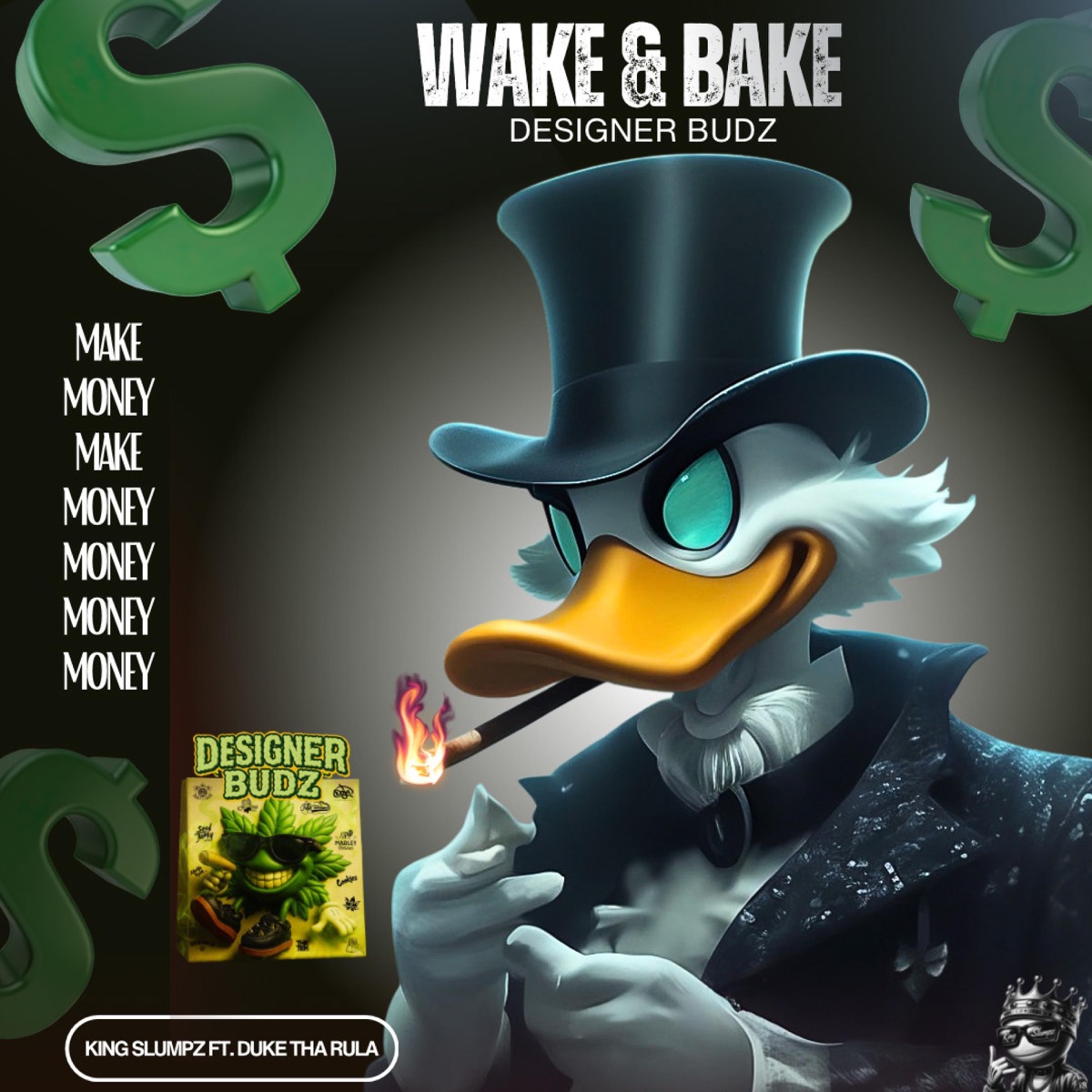 WAKE & BAKE (feat. DUKE THA RULA) - Single by King Slumpz album cover