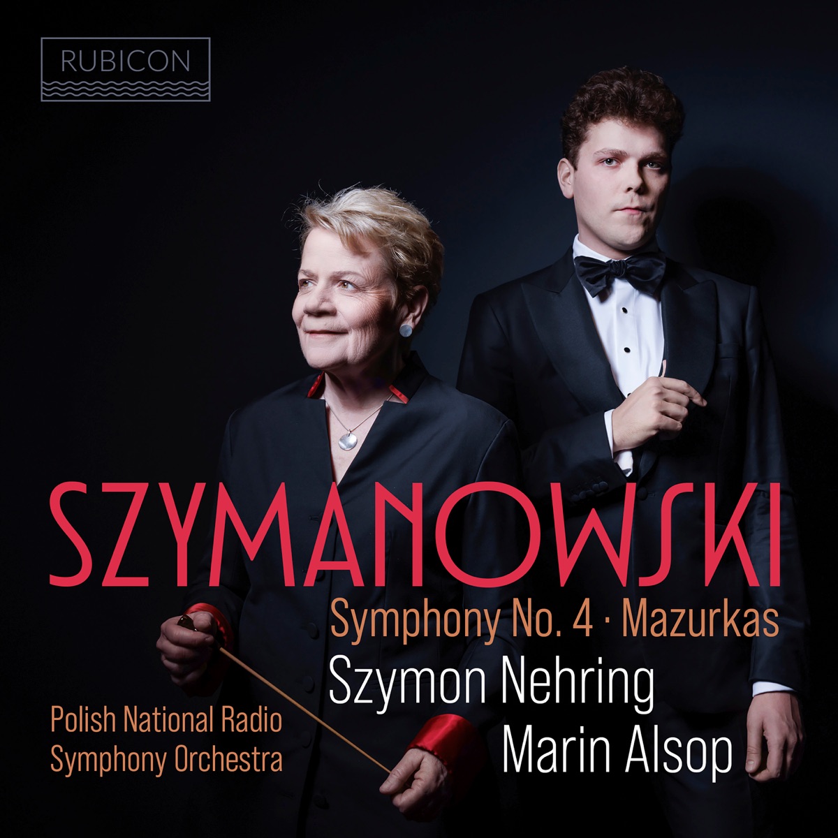 Szymanowski: Symphony No. 4, Op. 60 "Symphonie concertante" & Mazurkas, Op. 50 by Szymon Nehring, Polish National Radio Symphony Orchestra & Marin Alsop album cover